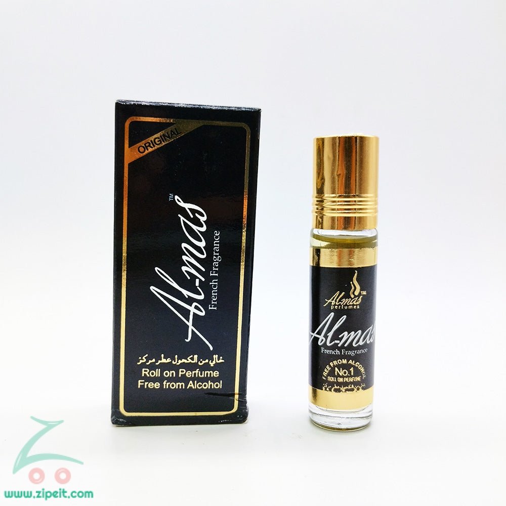 Almas Black Attar 6ml Roll-On (Pack of 6) Alcohol-Free Perfume Oil  Exquisite Long-Lasting Fragrance