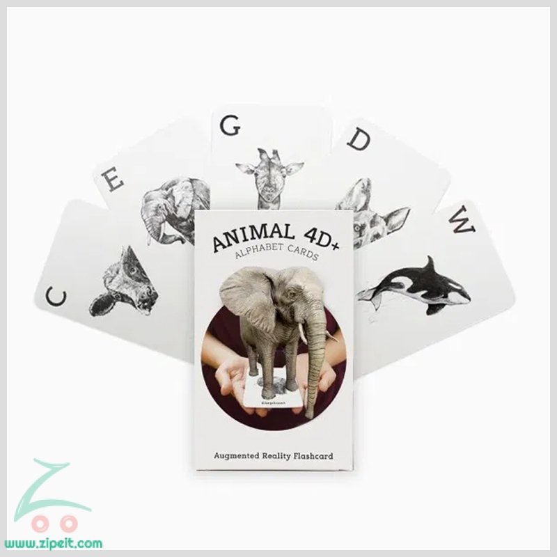 Animal 4D+ Augmented Reality Flash Cards for Kids