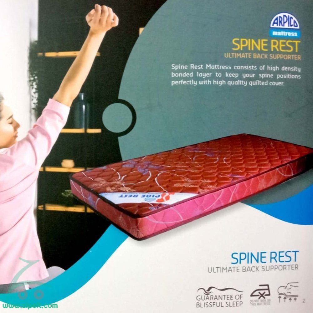Arpico Spine Rest Bonded Foam Mattress (72x72x4 inch) Shop Products