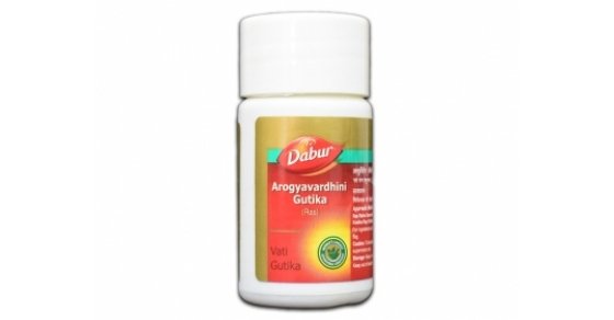 Gutika Dabur Arogyavardhini (Ras) – Complément Ayurvédique Pour La Santé Du Foie, 40 Comprimés