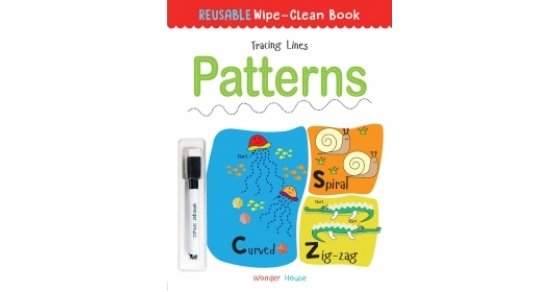 Tracing Patterns Book Reusable Wipe And Clean Book: Tracing Lines- Patterns : Trace And ...